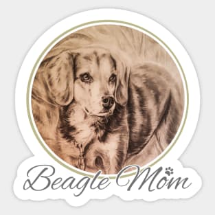 Beagle Mom Sticker